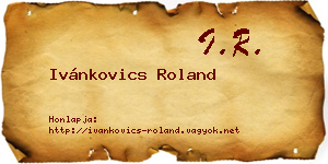 Ivánkovics Roland névjegykártya